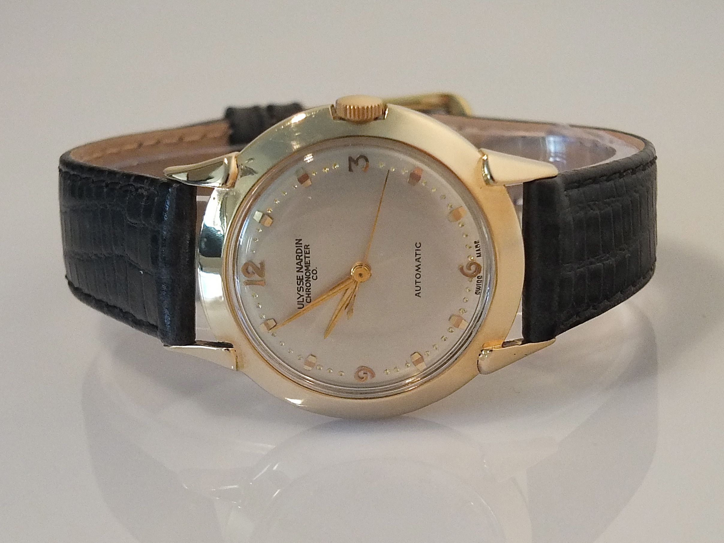 Ulysse Nardin 14K Automatic 1954 Vintage Gold Watches