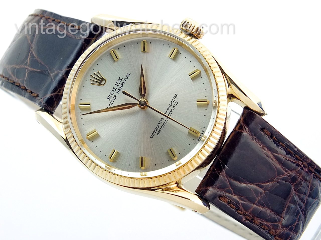 Rolex Oyster Perpetual 14K 1960, Bombay Lugs Vintage Gold
