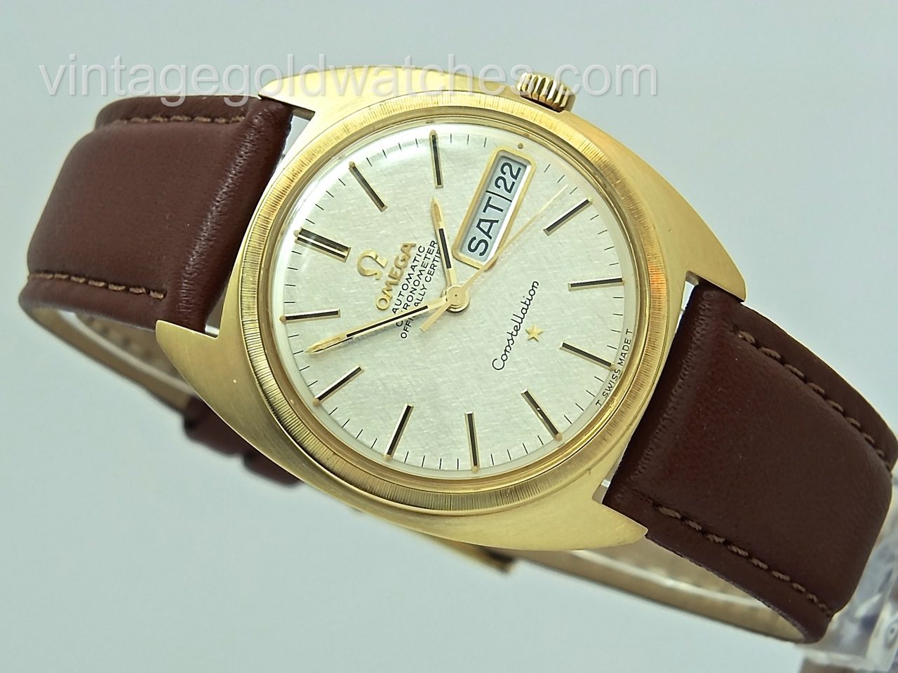 omega ladies gold watch 1968