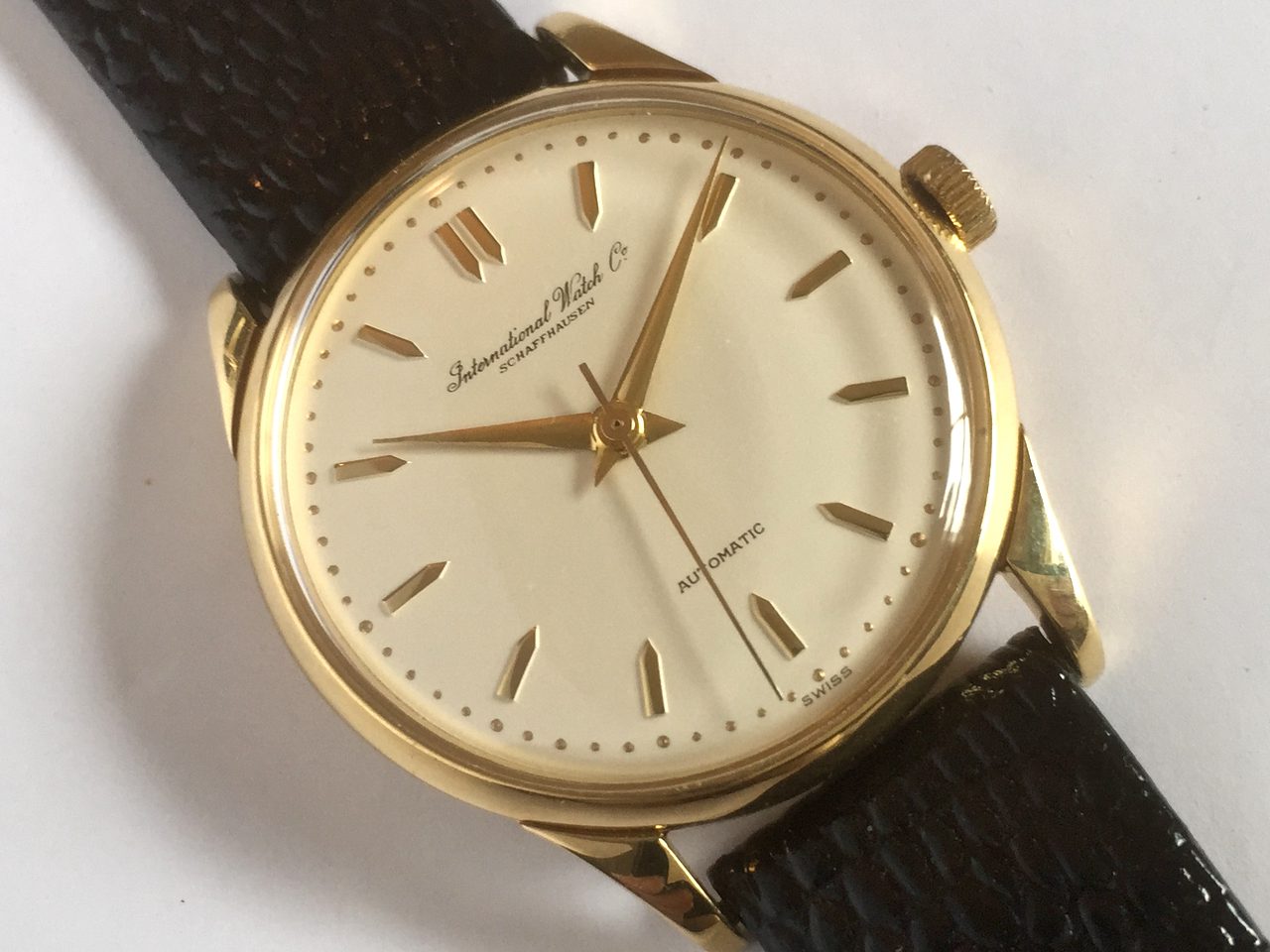 Iwc 18k on sale gold watch