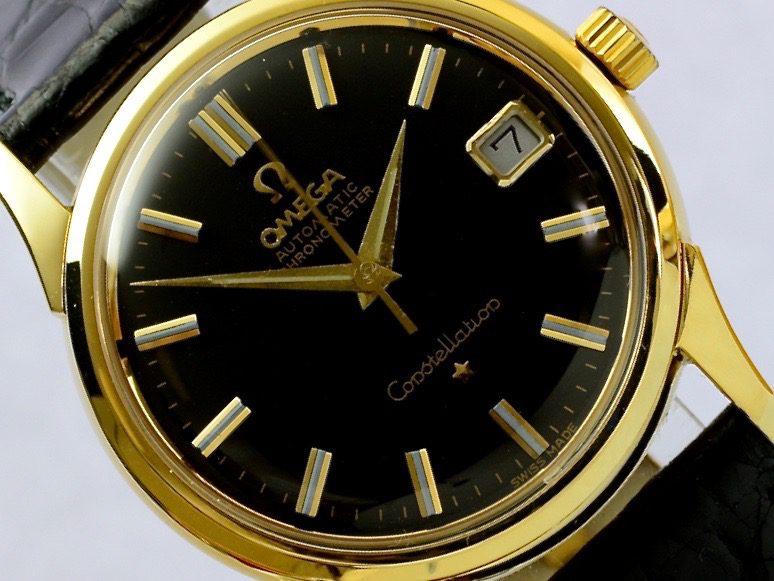 vintage omega constellation black dial