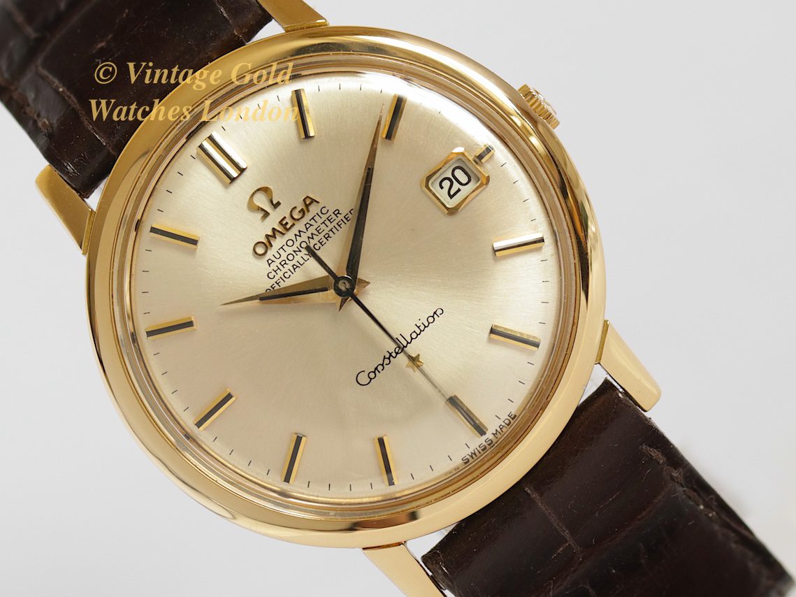 omega constellation 18ct gold watch