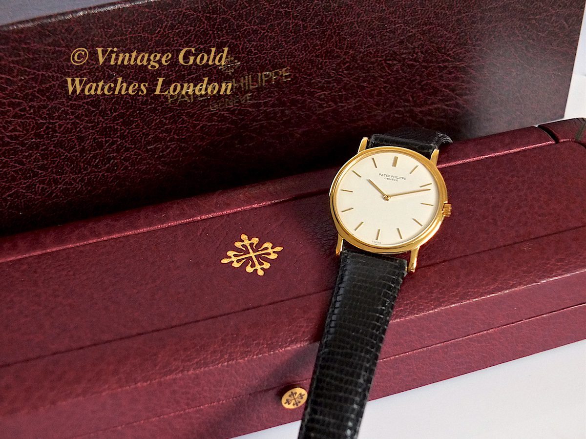 Patek Philippe 18ct Ultra Thin Ref. 3498 1966 Original Gold Buckle Boxes