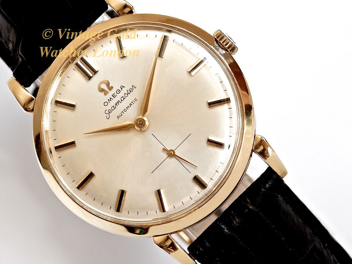 18 karat gold omega watch