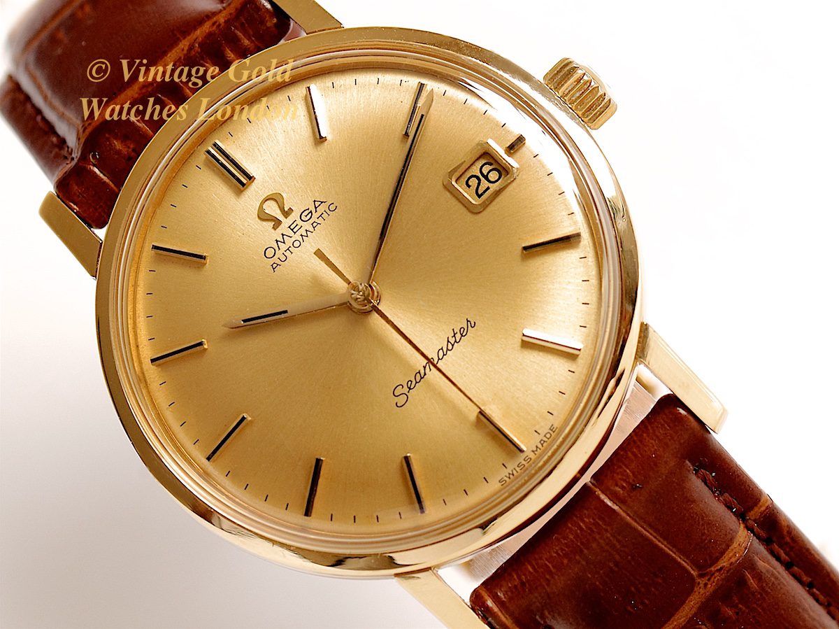 Omega Seamaster 18ct Cal 562 Automatic 1964 Original Unrestored Dial Vintage Gold Watches