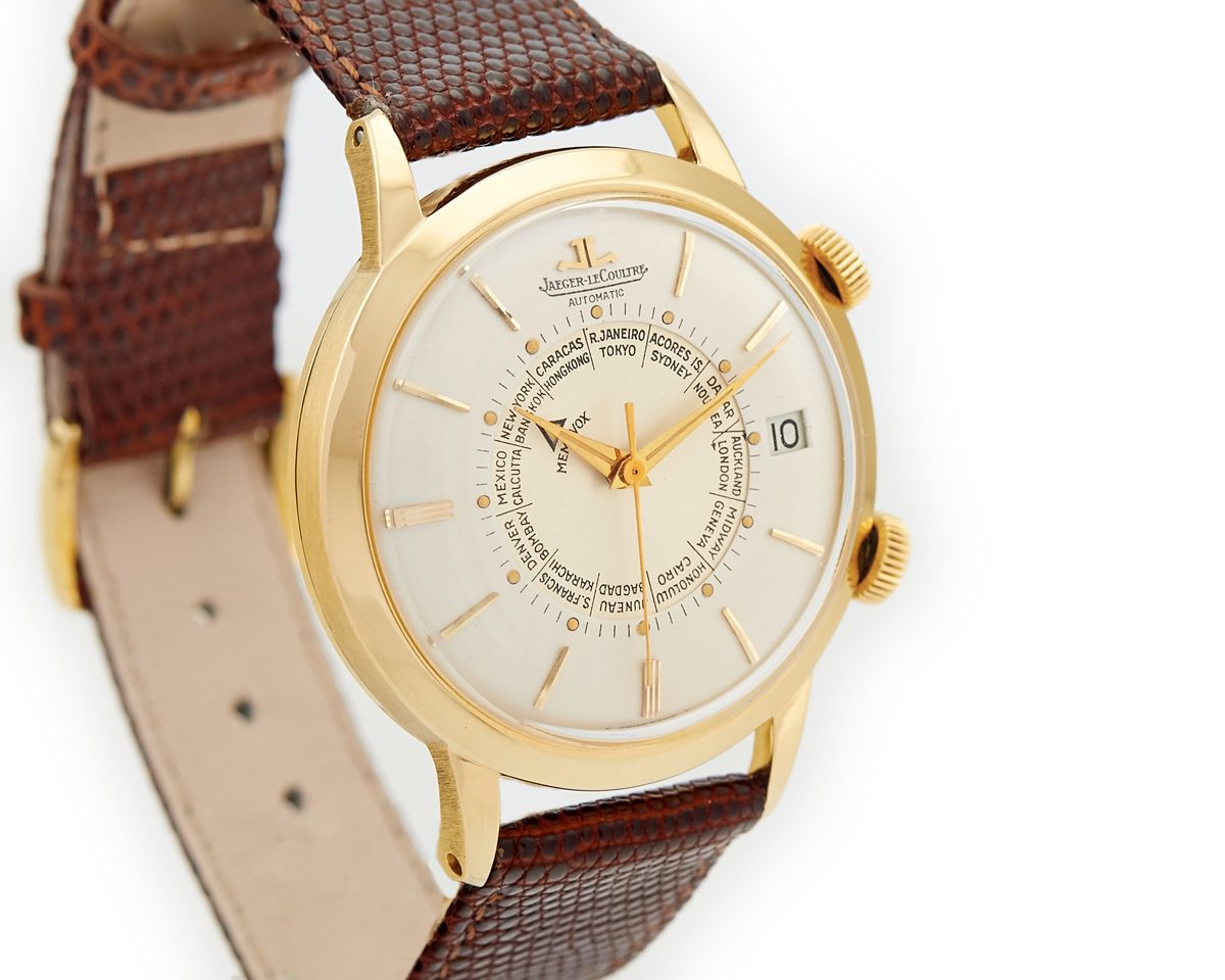 Jaeger LeCoultre Cal.825 Memovox World Timer Automatic 18ct 1964