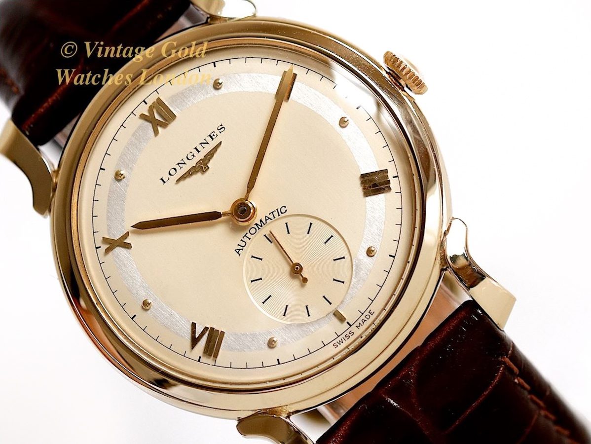 Longines Automatic Cal.22A 14ct 1952 Vintage Gold Watches