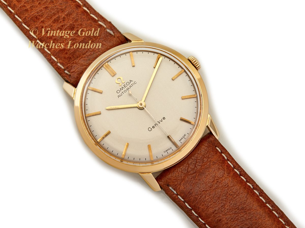 vintage gold omega automatic watch