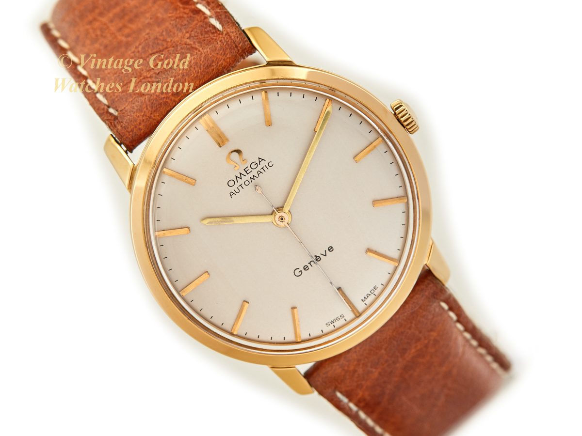 omega gold watch vintage