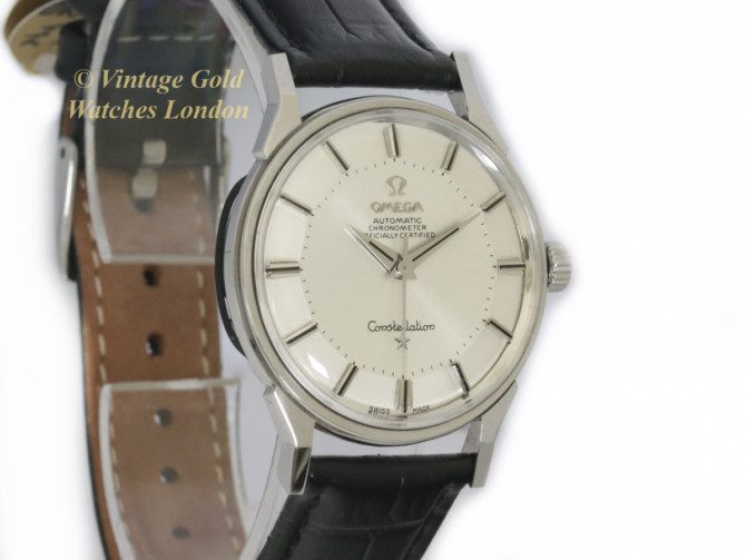 Omega Constellation Cal.551 Pie Pan Steel 1964 Vintage Gold