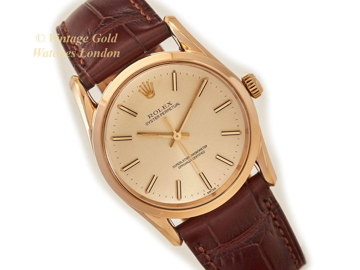 Oyster Perpetual Cal.1570 18ct Bombé 1965 Vintage Gold