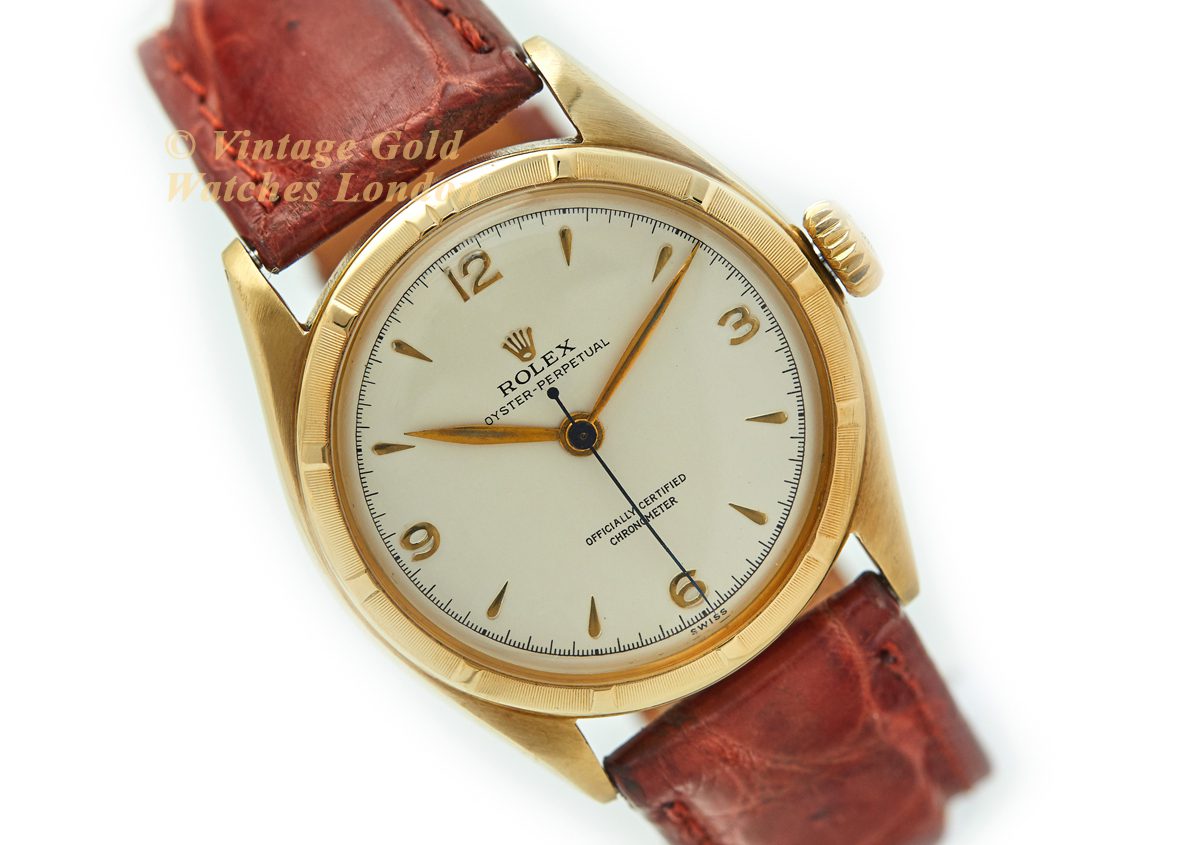 Rolex Oyster Perpetual, Bubbleback, Thunderbird, 14ct, 1956 