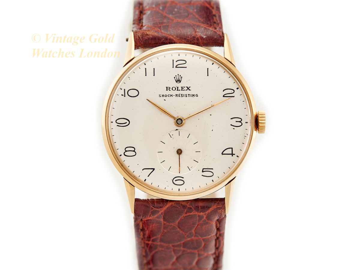 消費税無し Precision Rolex Shock-Resisting Dial Original - 1951 18ct 時計