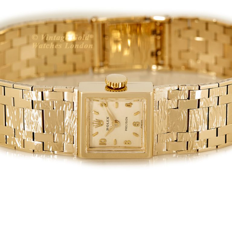 1965 Ladies Rolex Precision 9ct on Original Bracelet | Vintage Gold Watches