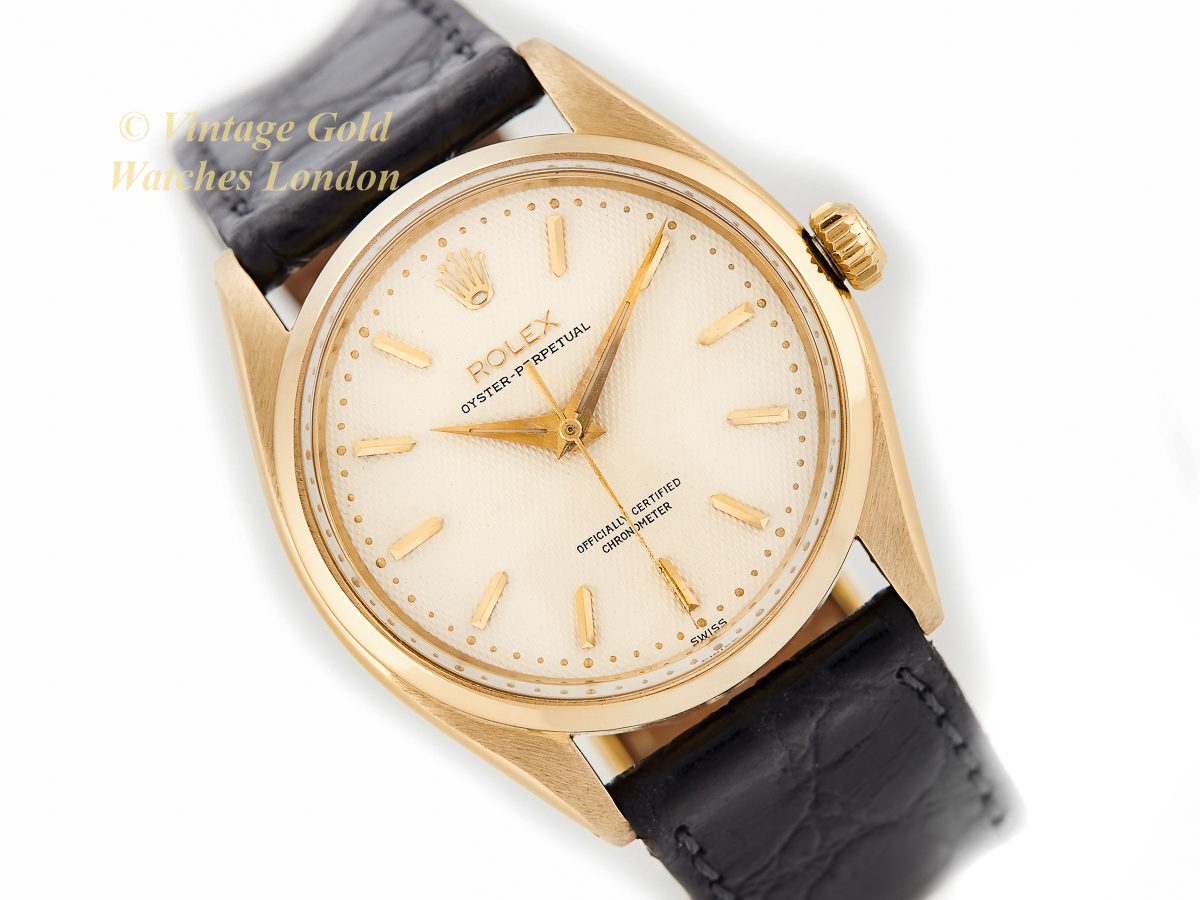 Rolex Oyster Perpetual Cal.1030 18ct 1959 Vintage Gold