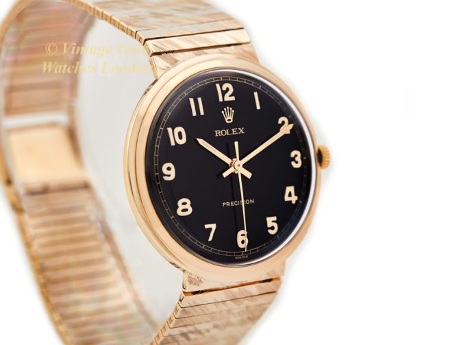 Rolex Precision 9ct on Original 9ct Bracelet 1966 | Vintage Gold Watches
