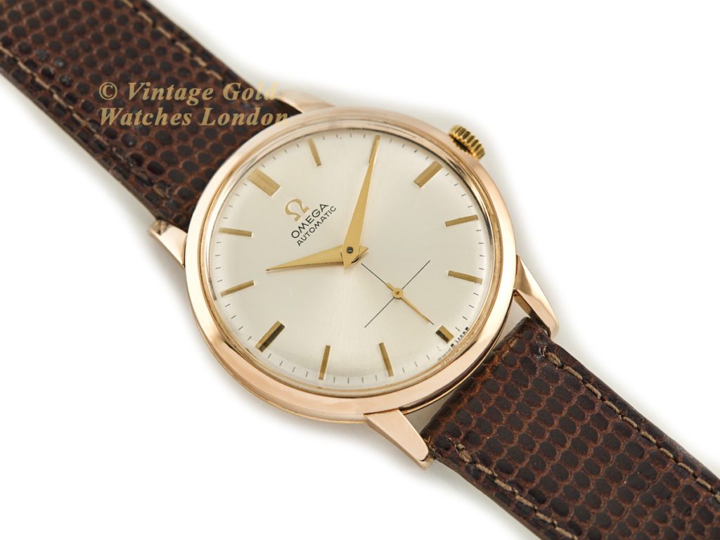 Omega Cal.332 Bumper Automatic 18ct Pink Gold 1950 Vintage Gold Watches