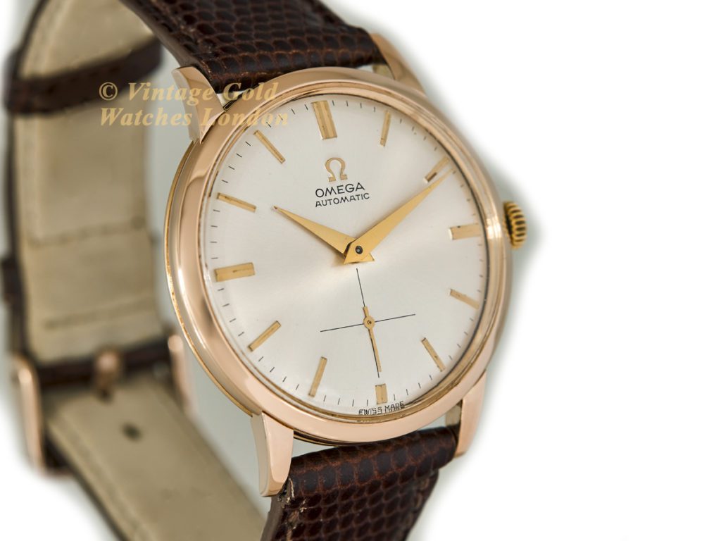 Omega Cal.332 Bumper Automatic 18ct Pink Gold 1950 Vintage Gold Watches