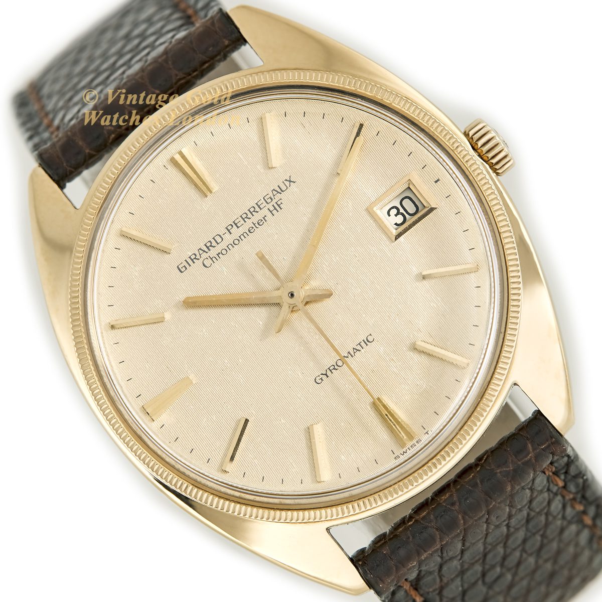 Girard-Perregaux Chronometer HF Gyromatic 18ct 1969 | Vintage Gold Watches