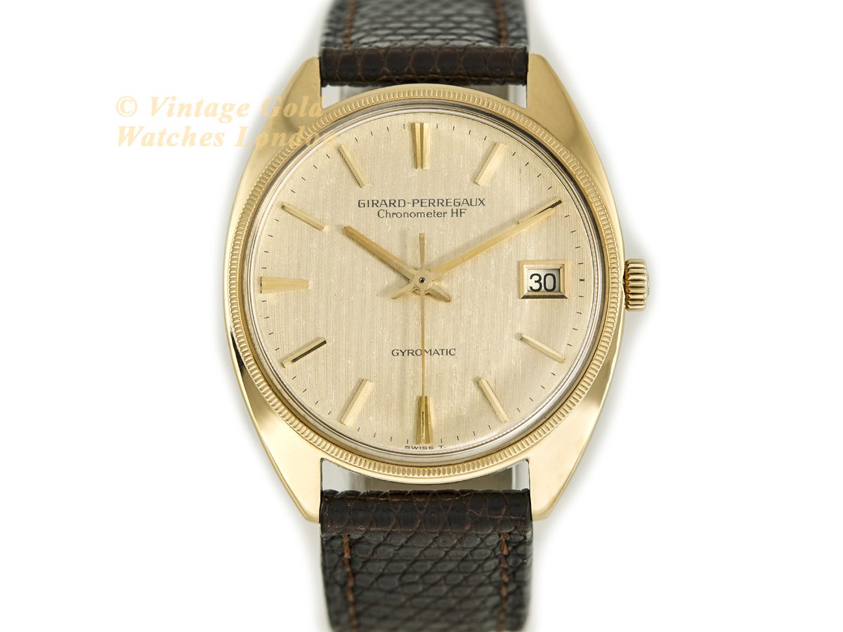 Girard-Perregaux Chronometer HF Gyromatic 18ct 1969 | Vintage Gold Watches