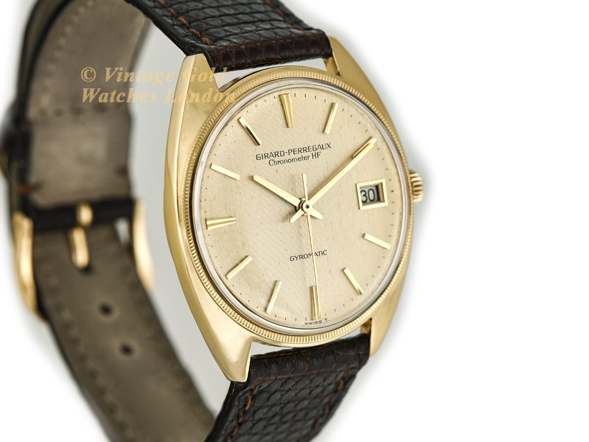 Girard-Perregaux Chronometer HF Gyromatic 18ct 1969 | Vintage Gold Watches