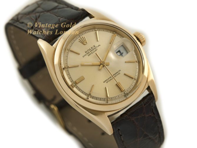 Rolex Oyster Perpetual Datejust 14ct 1958 | Vintage Gold Watches