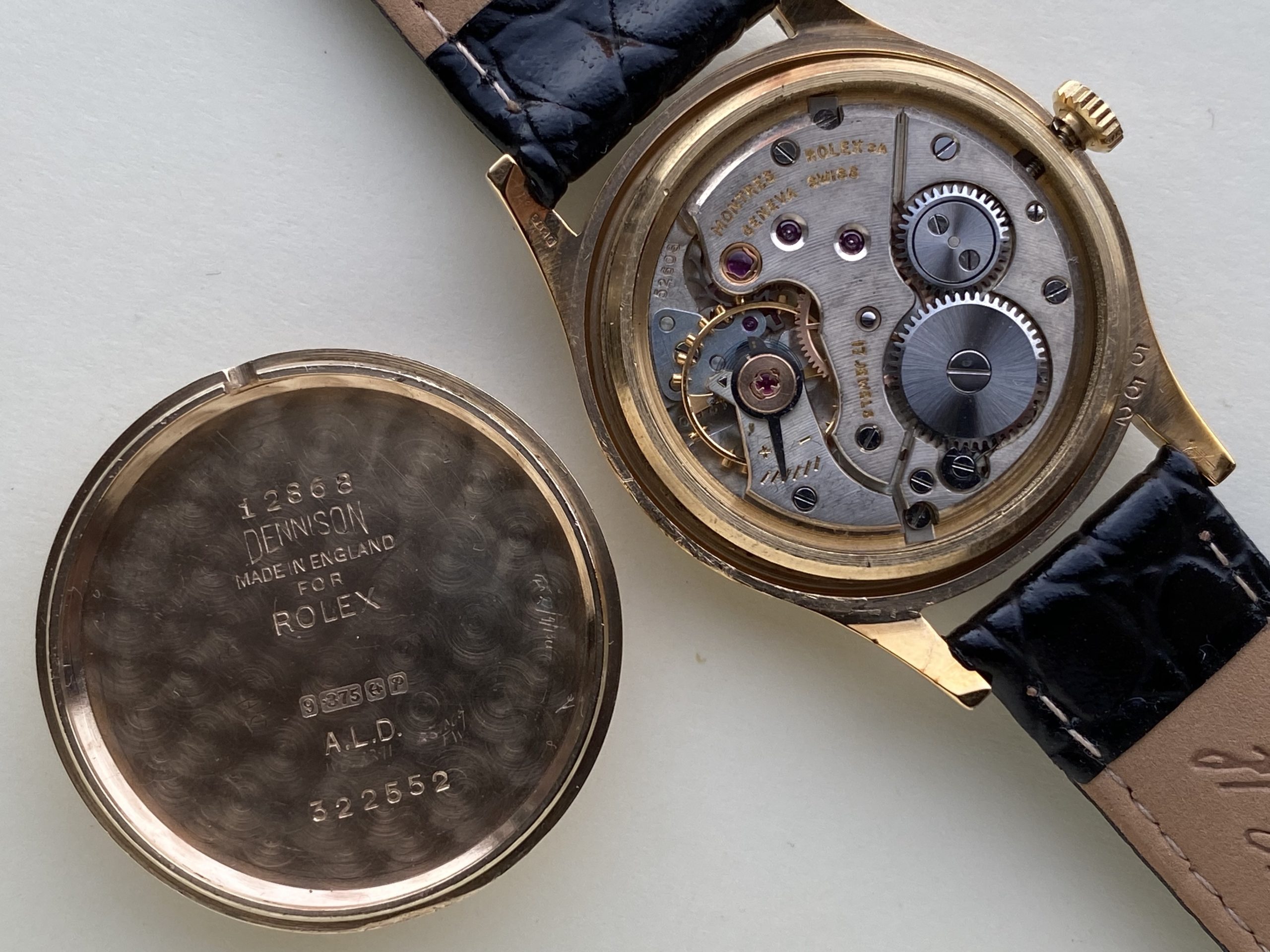 Rolex Precision 9ct 1958 | Vintage Gold Watches