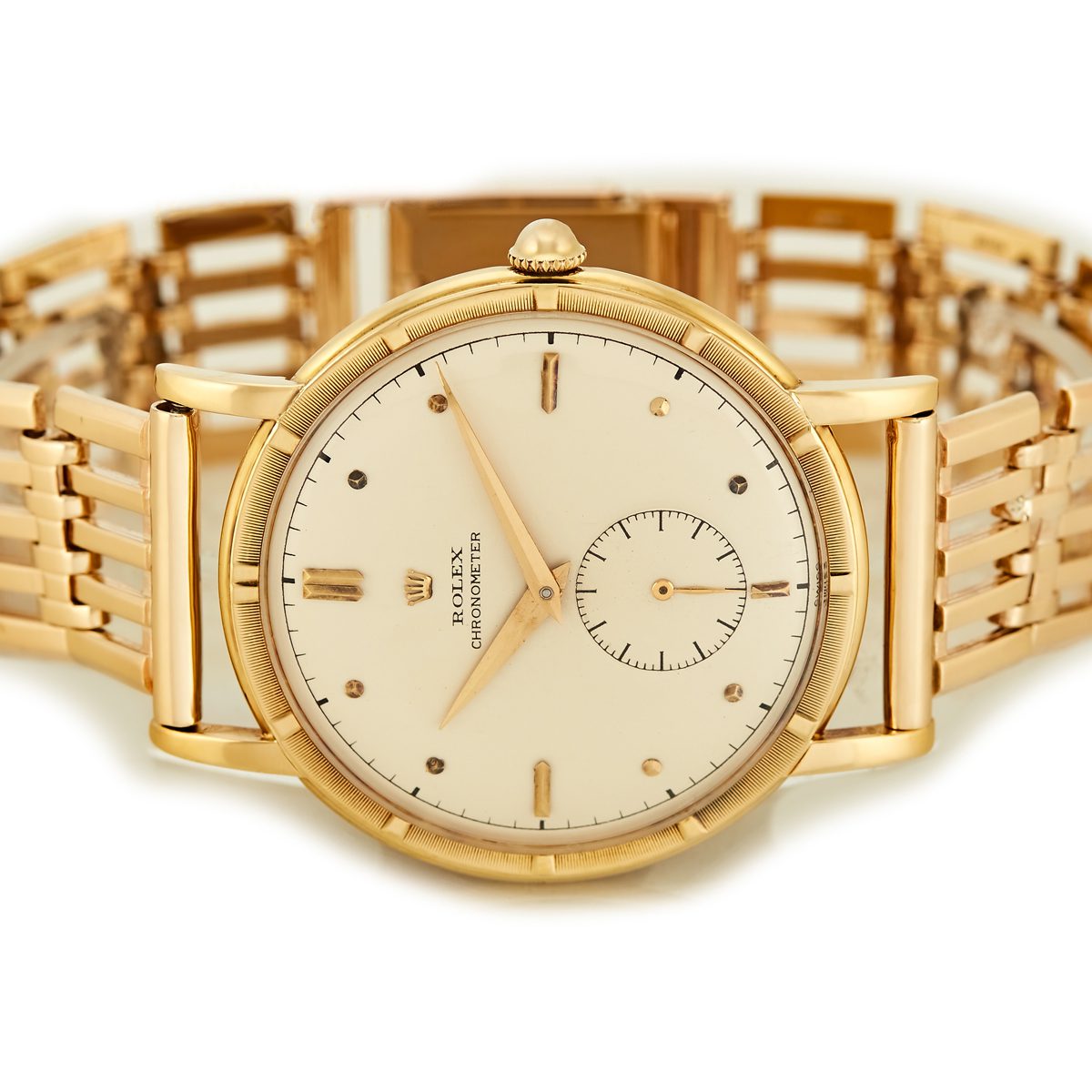 Rolex Precision Metropolitan Chronometer 18ct 1954 Sub-Dial