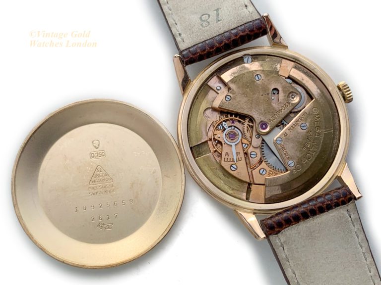 Omega Cal.332 Bumper Automatic 18ct Pink Gold 1950 Vintage Gold Watches