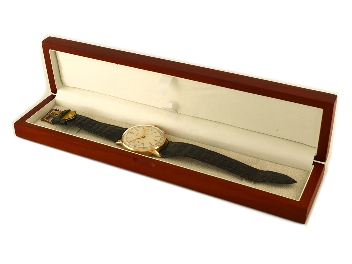 Zenith Chronograph Cal.156D 18ct Pink Gold c1956 | Vintage