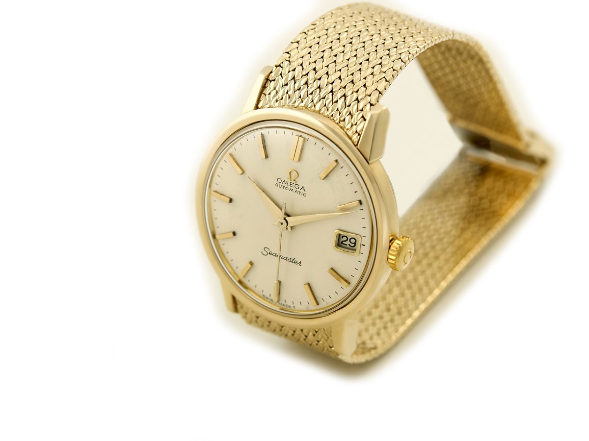 Omega Seamaster Cal.562 9ct 1966 with Bracelet Vintage Gold Watches