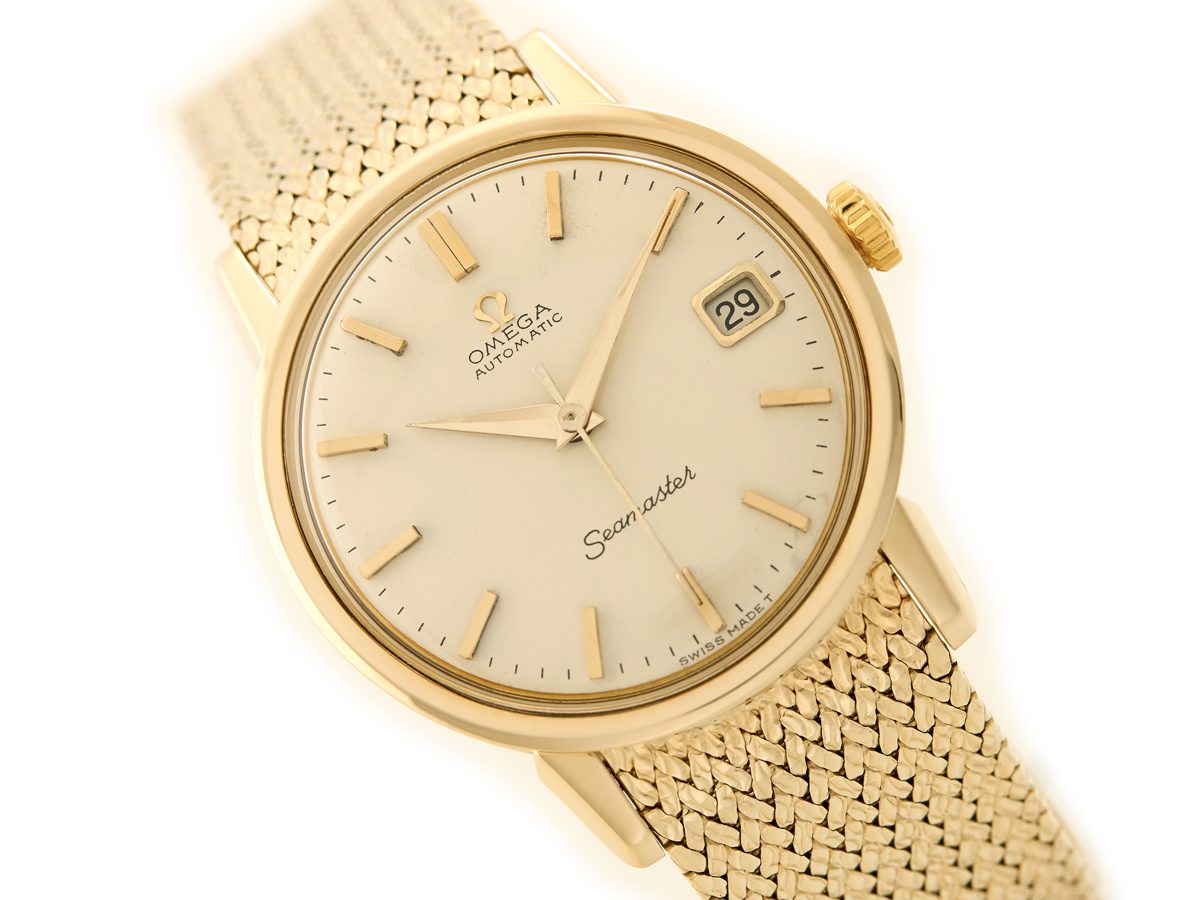 Omega Seamaster Cal.562 9ct 1966 with Bracelet Vintage Gold Watches