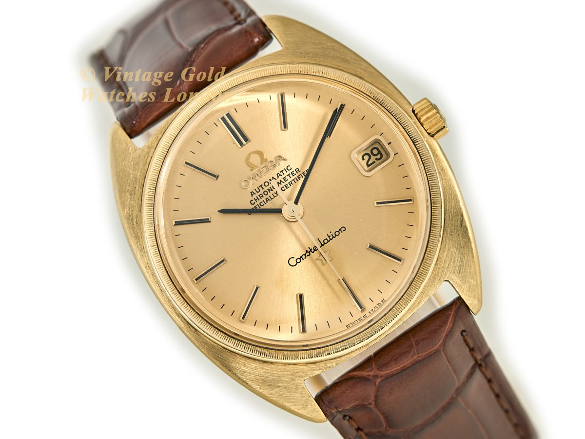 Omega Constellation 18ct Tonneau Cal.564 1972 Vintage Gold Watches
