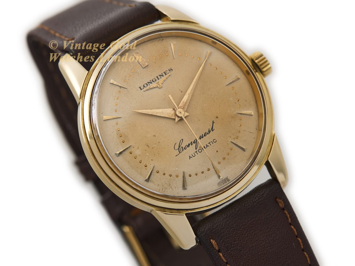 Longines Conquest Cal.19AS 18ct 1955 | Vintage Gold Watches