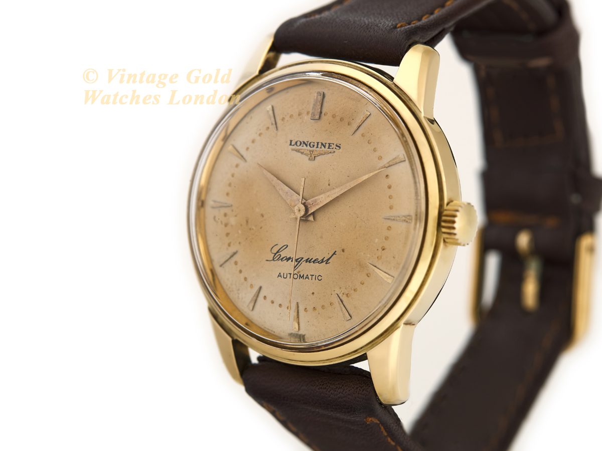 Longines Conquest Cal.19AS 18ct 1955 | Vintage Gold Watches
