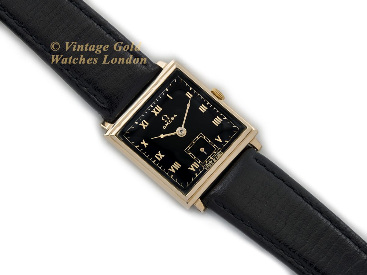 Omega watch black leather strap on sale
