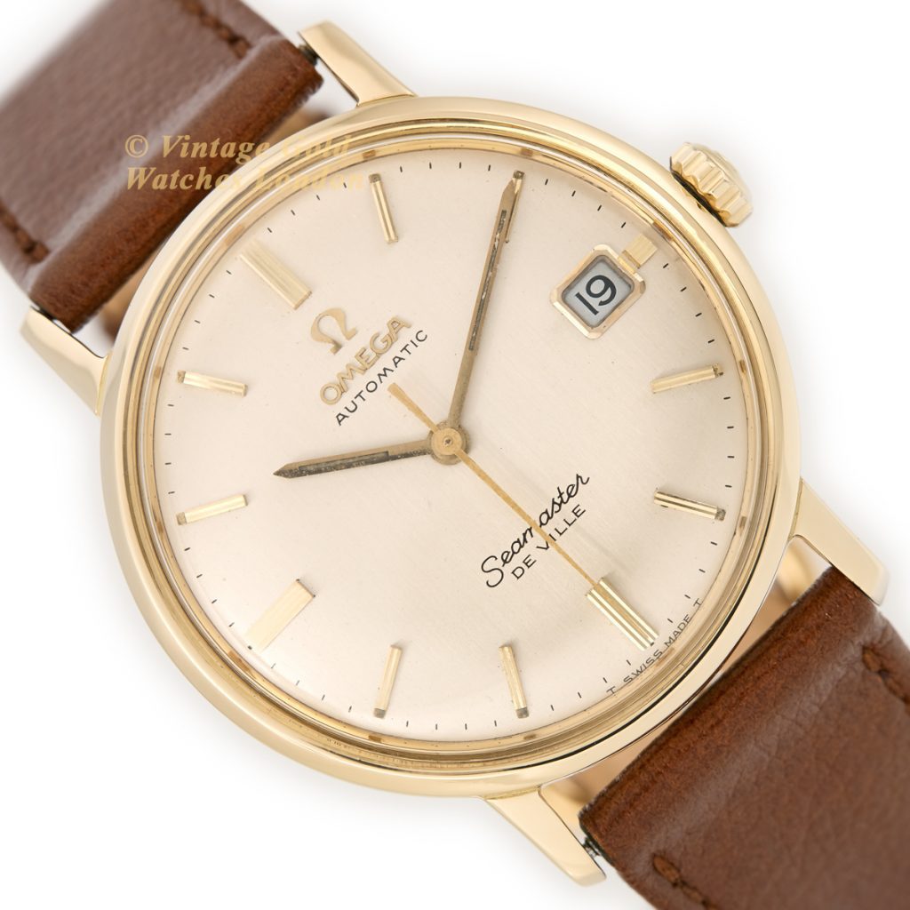 Omega Seamaster De Ville Automatic Cal.565 18ct 1967 Vintage Gold Watches