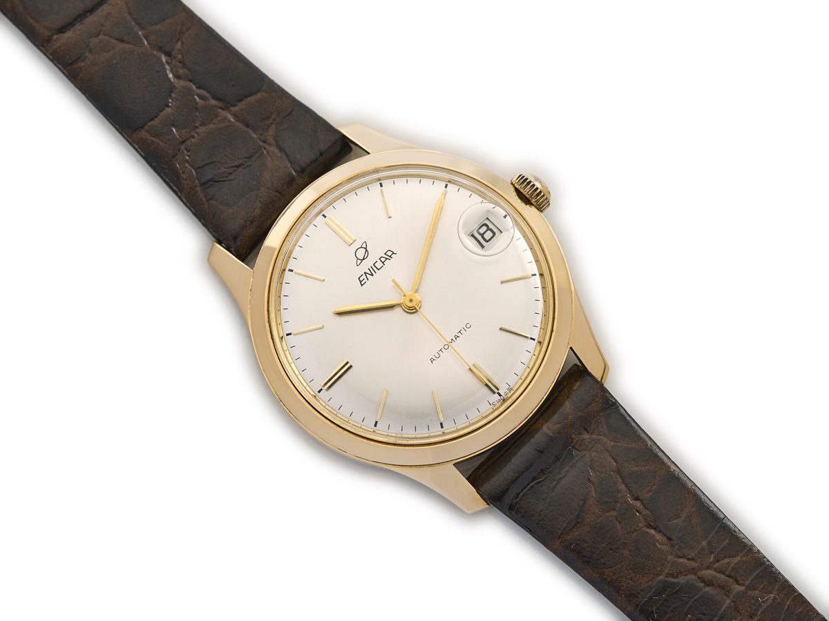 Enicar Automatic Cal.1035 18ct 1965 Vintage Gold Watches