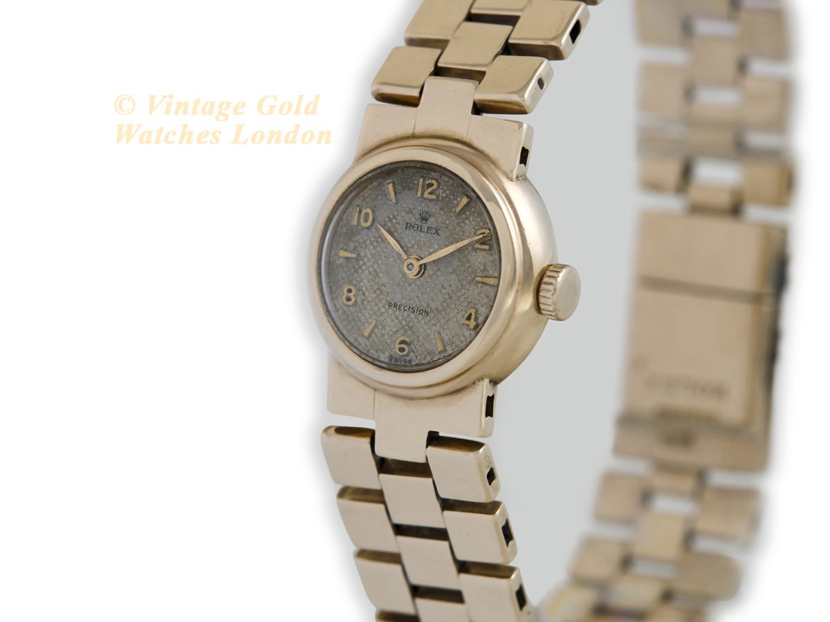 Ladies Rolex Precision Cal.250 9ct c1954 Vintage Gold Watches