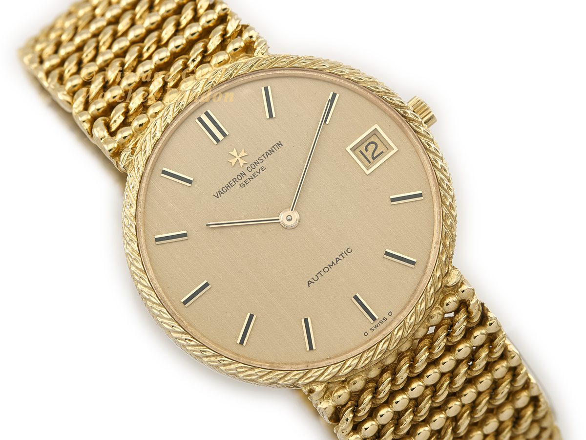 Vacheron Constantin Cal.K1121 18ct 1968 on 18ct Bracelet | Vintage Gold ...