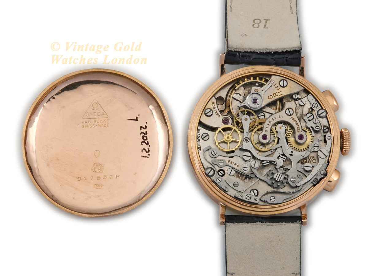 Omega Chronograph Cal.33.3 18ct Pink Gold 1939