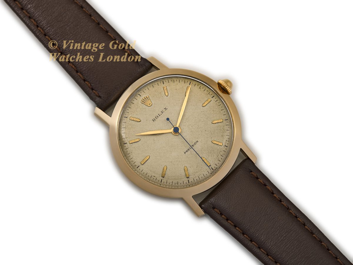 Vintage Rolex 9ct Gold Precision 4747 Dress Watch, Circa 1954 at