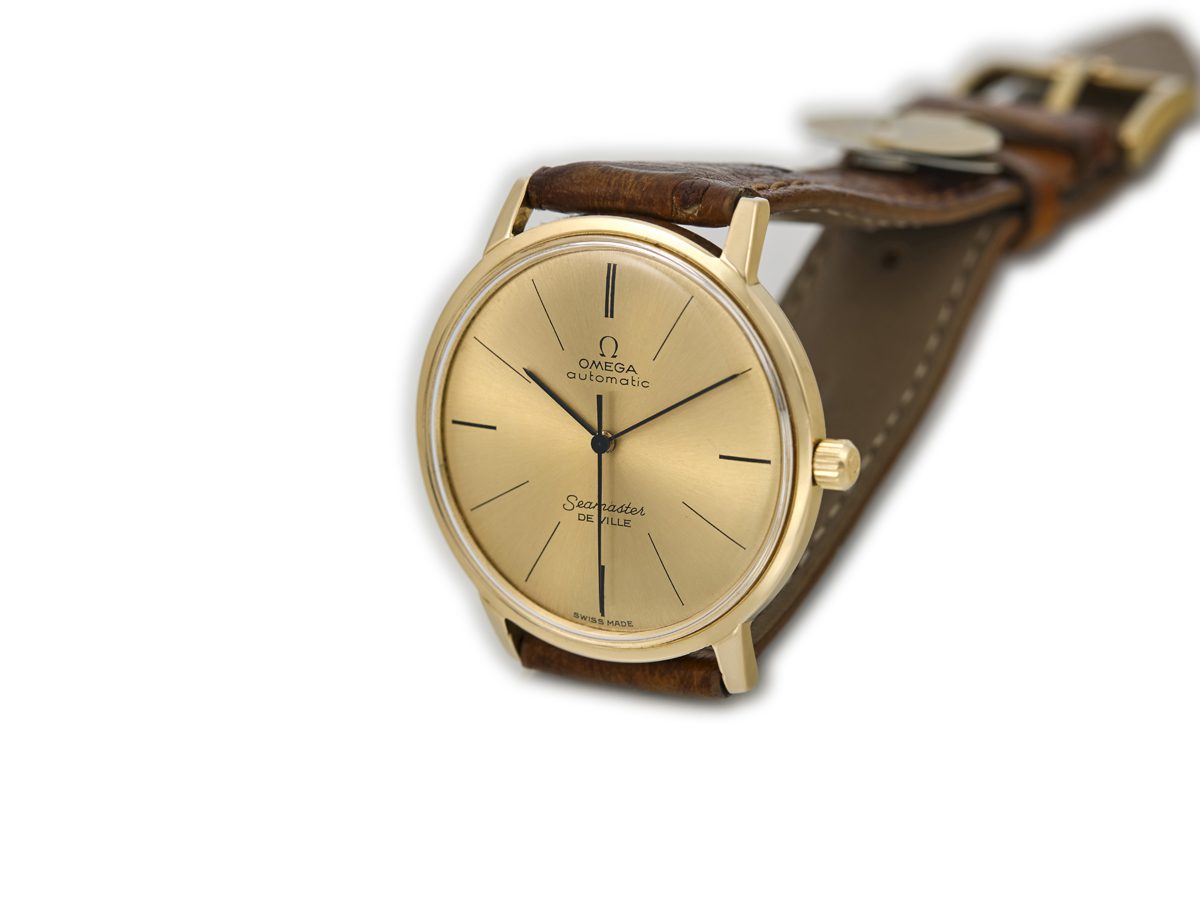 Omega Seamaster De Ville Automatic Cal.711 18ct 1966 Vintage Gold Watches