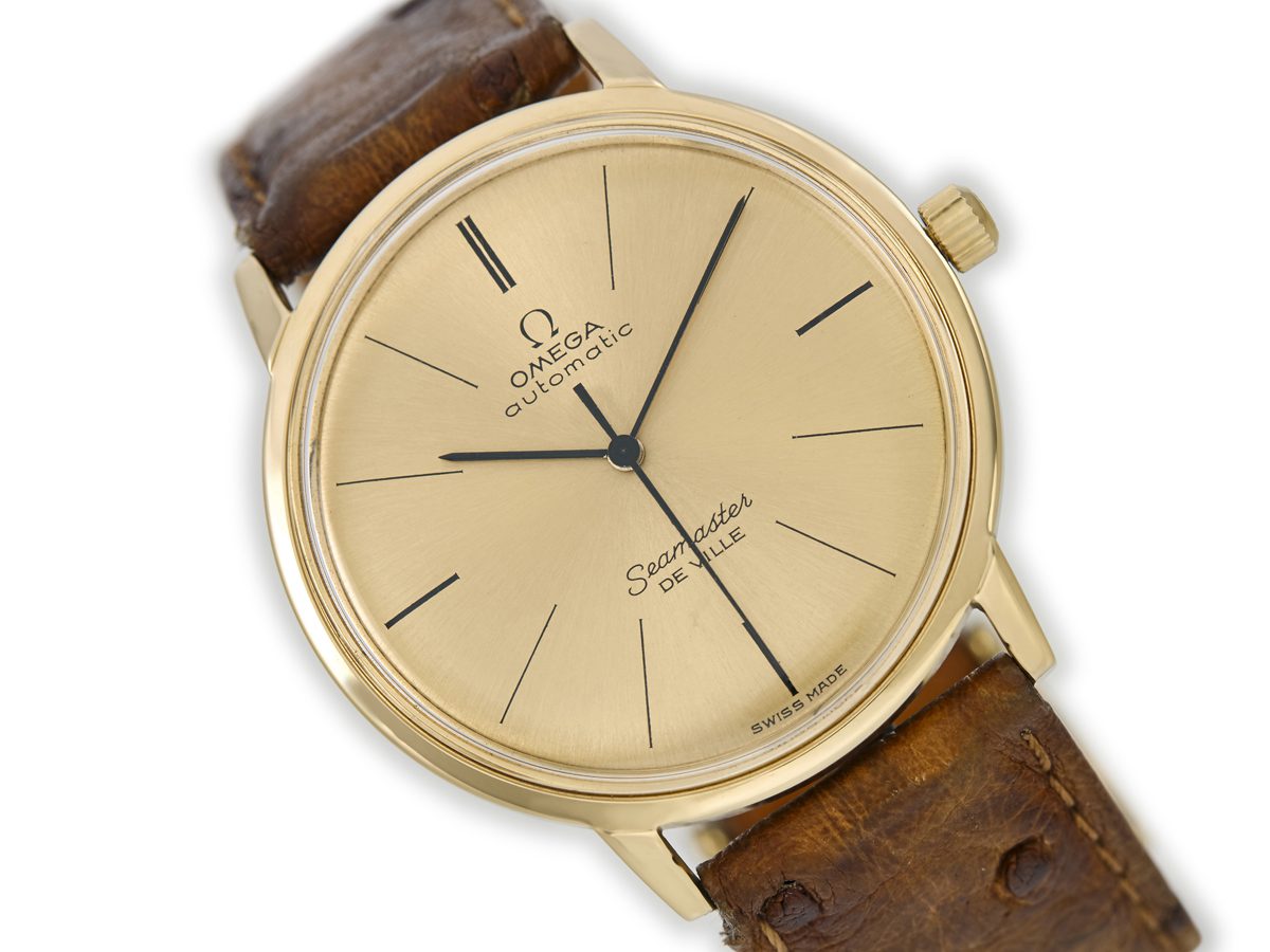 Omega Seamaster De Ville Automatic Cal.711 18ct 1966 Vintage Gold Watches