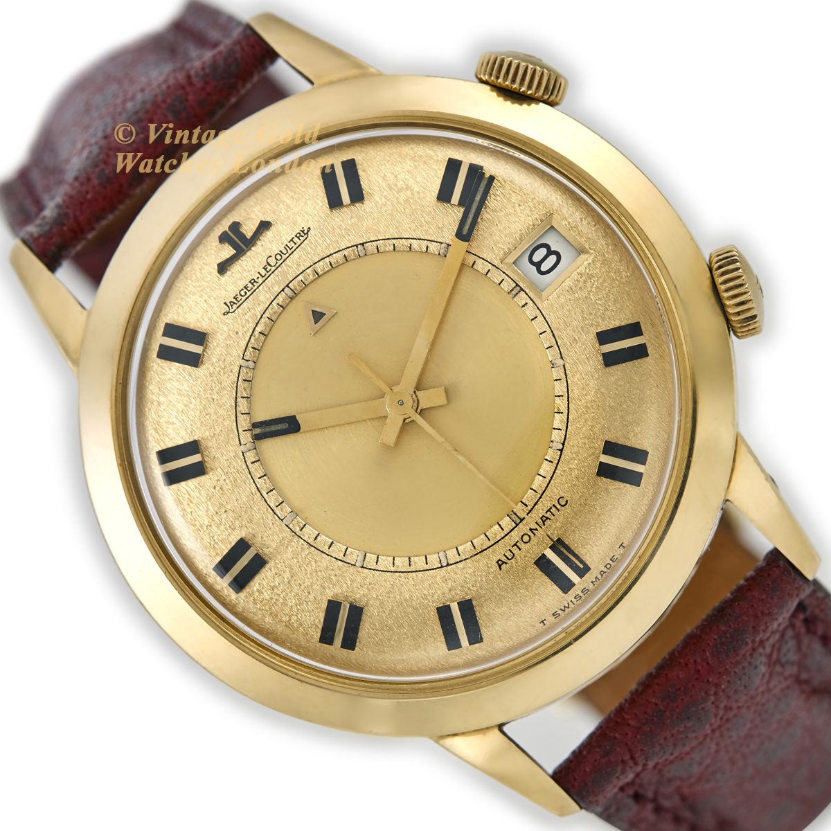 Jaeger-LeCoultre Memovox Automatic Ref.855 18ct 1968 | Vintage Gold Watches