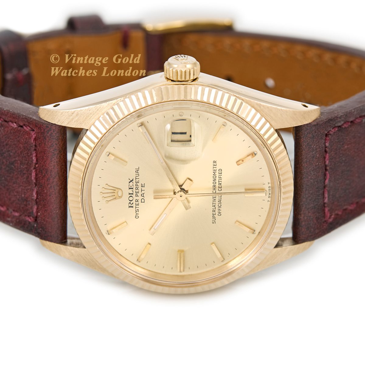 Pre-owned Rolex Oyster Perpetual Datejust (1966) Yellow Gold 6629