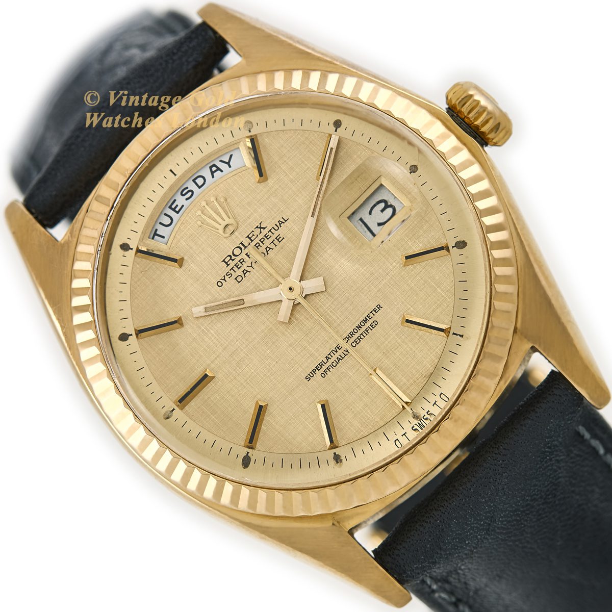 Rolex Day Date Ref.1803 18ct 1970 Sigma Linen Dial Vintage Gold