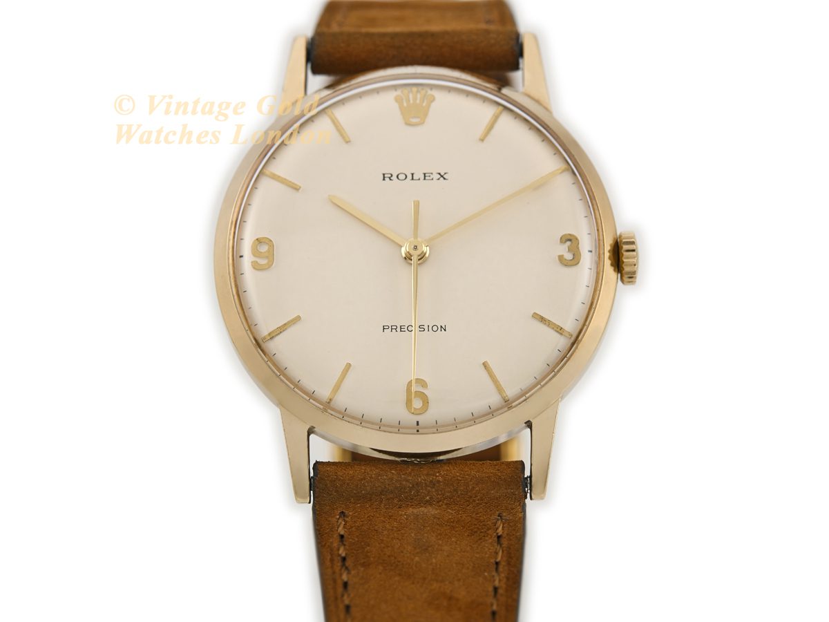 Rolex Precision Cal.1215 9ct 1945 Vintage Gold Watches