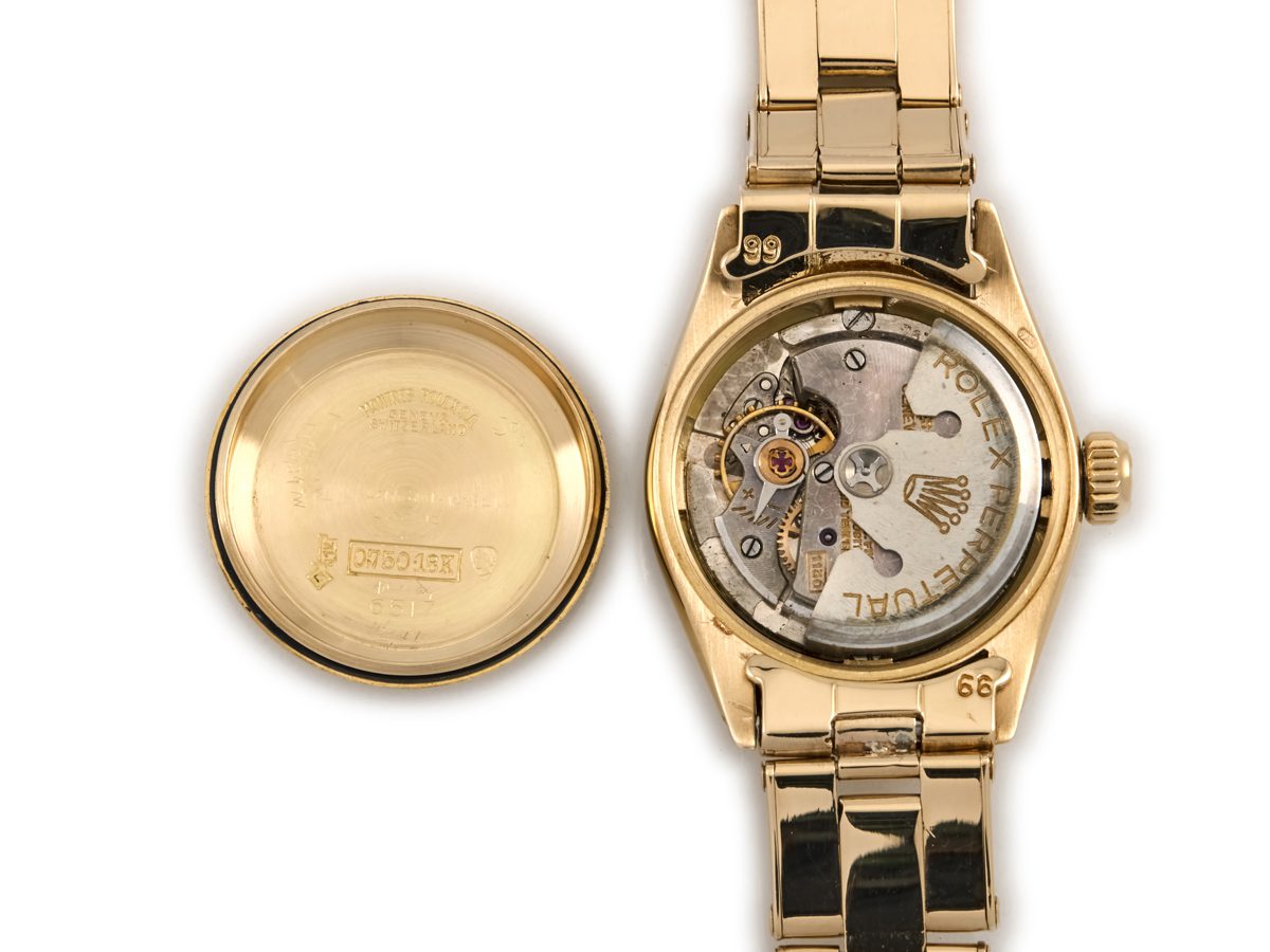 Rolex Oyster Perpetual Lady Datejust Ref.6517 18ct 1955 Vintage Gold Watches