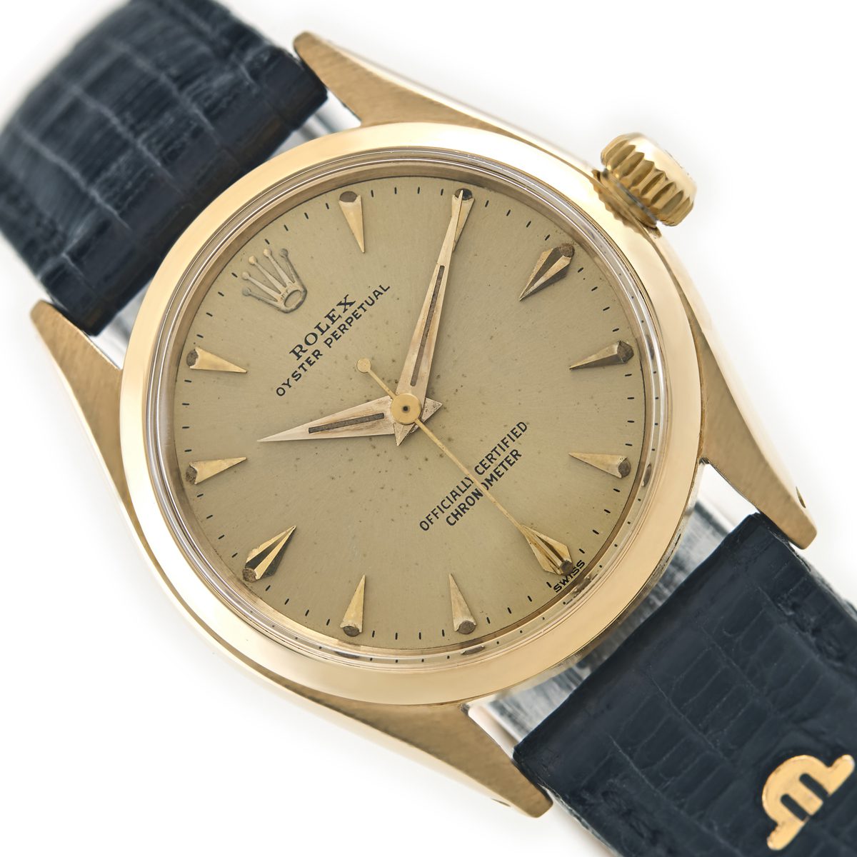Ladies Rolex Oyster Perpetual Model Ref.6551 18ct 1958 Vintage Gold Watches